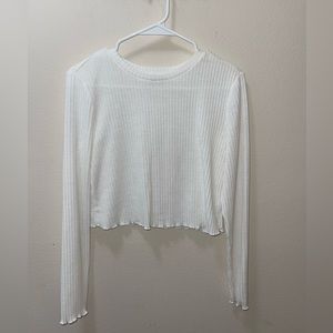 White crop sweater - size medium